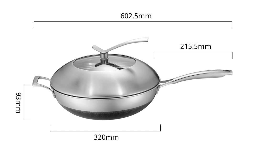 Hot Sales 3PCS Non-Stick Coating Stainless Steel Frying Pan Pot Cookware Set