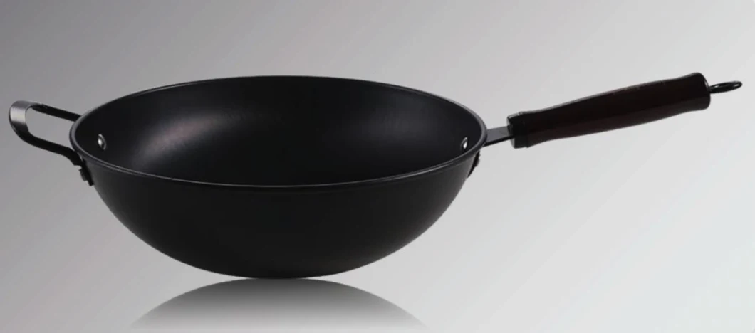 Hotel Kitchen Cooking Anti-Rust Light Cast Iron Stir Frying Wok